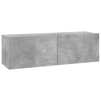 VidaXL Tv-meubel 100x30x30 cm bewerkt hout betongrijs - thumbnail