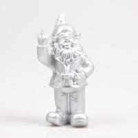 Stoobz Design Stoobz kabouter f*ck you zilver 20cm - thumbnail