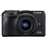 Canon EOS M6 Mark II Mirrorless Digital Camera with 15-45mm Lens, Black - thumbnail