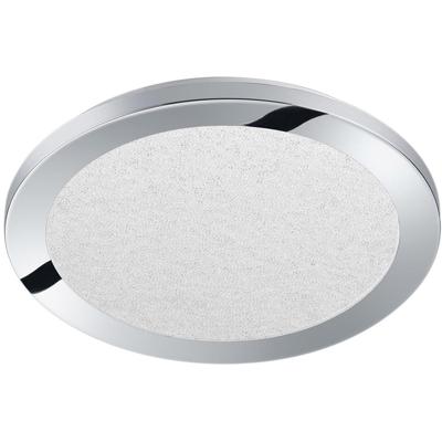 LED Plafondlamp Badkamer IP44 - Rond Dimbaar 15W - Warm Wit 3000K Chroom
