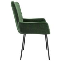 Eetkamerstoelen 2 st fluweel donkergroen - thumbnail