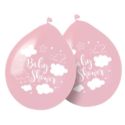 Babyshower Ballonnen Roze Meisje - 8 Stuks