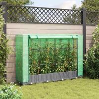 VidaXL Plantenbak verhoogd met kashoes 160x40x123 cm rattanlook - thumbnail