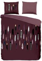 Good Morning Dekbedovertrek "veren" - Rood - (140x200/220 cm) - Katoen - thumbnail