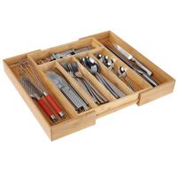 HI bestekbak uitschuifbaar bamboe - thumbnail