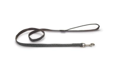 Beeztees - Hondenriem - Mac Leather - Grijs - 120 cm x 20 mm