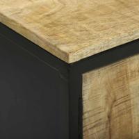 Wandtafel met lade Bruin 100 x 35 x 70 cm massief mangohout - thumbnail