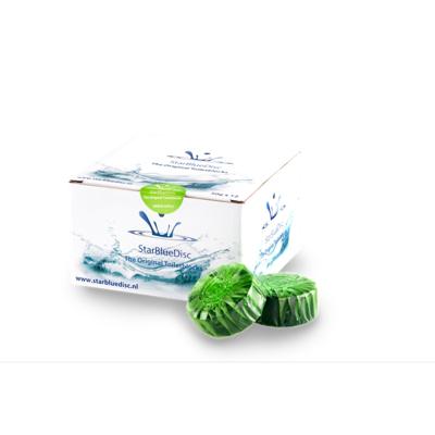 StarBlueDisc 12 stuks toiletblokjes halfjaar verpakking Groen