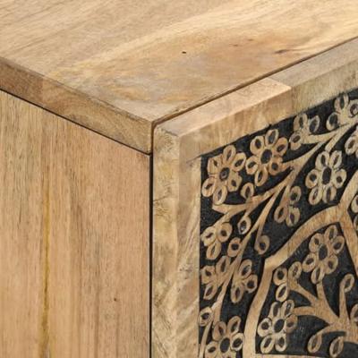 Tv-meubel 105x33x46cm massief mangohout