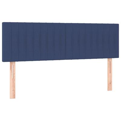 Boxspring met matras stof blauw 80x200 cm - thumbnail