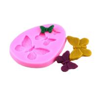 2 PC'S simulatie Butterfly fondant siliconen mal handgemaakte zeep DIY cake versieren chocolade Lace bakken tools - thumbnail