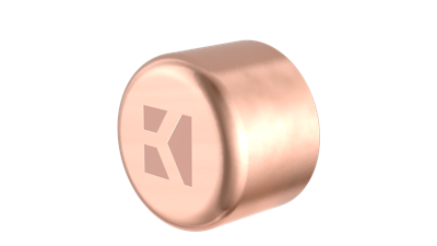 Kirchhoff Koperen eindkap, blank, 12 mm, 1 socket (5301) - 989201055