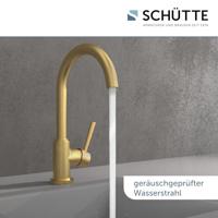 SCHÜTTE keukenmengkraan met ronde uitloop cornwall matgoud - thumbnail