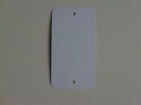 Label metaal 65x120 mm wit 2gaten 1000st - thumbnail