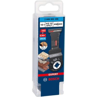 Bosch Accessoires EXPERT Starlock CoatedCarbide invalzaagblad AIZ 32 APILT Carbide, Multimaterial, Curved-Tec 32 x 46 mm 10 - 2608902396