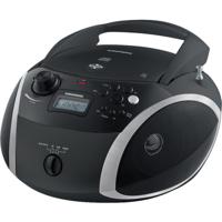 Grundig GRB 3000 BT draagbare radio Boombox met Bluetooth zwart/zilver - thumbnail