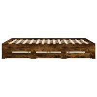 Bedframe met lades bewerkt hout gerookt eikenkleurig 160x200 cm - thumbnail