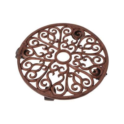 Esschert Design plantentrolley rond gietijzer 34,5 cm