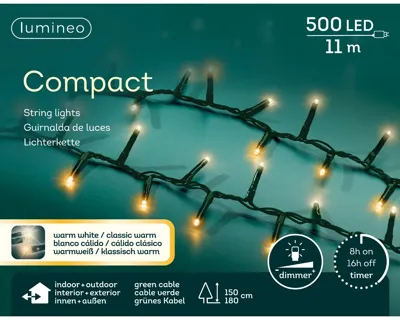 LED compact lights 500 warm wit en klassiek warm lampjes