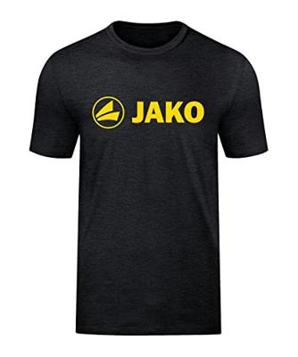 JAKO 6160K T-Shirt Promo Kids - Zwart Gemeleerd/Citroen - 152