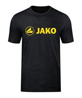 JAKO 6160K T-Shirt Promo Kids - Zwart Gemeleerd/Citroen - 152 - thumbnail
