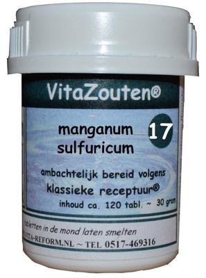 Vitazouten Nr. 17 Manganum Sulfuricum 120st Vitazouten Nr. 17 Manganum Sulfuricum 120st