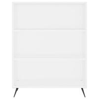 Boekenkast 69,5x32,5x90 cm bewerkt hout wit - thumbnail