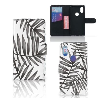 Xiaomi Mi Mix 2s Hoesje Leaves Grey Xiaomi Mi Mix 2s Hoesje Leaves Grey