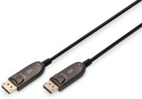 Digitus AK-340107-100-S DisplayPort-kabel DisplayPort / Glasvezel Aansluitkabel DisplayPort-stekker, DisplayPort-stekker 10.00 m Zwart 8K UHD - thumbnail