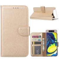 Samsung Galaxy A80 Hoesje Goud met Pasjeshouder - thumbnail