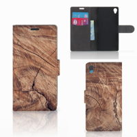 Sony Xperia Z3 Book Style Case Tree Trunk - thumbnail
