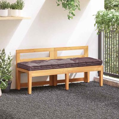 VidaXL Palletvloerkussen 120x40x7 cm katoen taupe