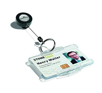 Durable 821919 Pashouder jojo, clip, drukknopkoord 10 stuk(s)
