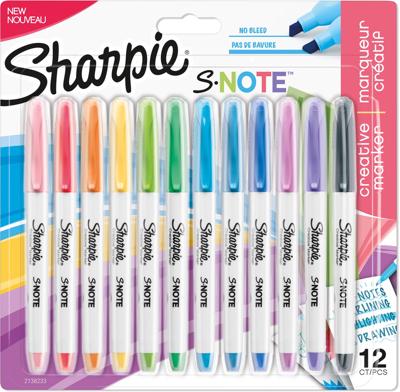 Markeerstift sharpie s-note 12st assorti