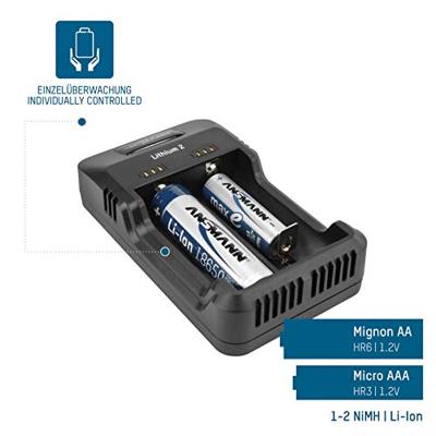 Ansmann Lithium 2 Lader voor 2x 18650 Batterij - thumbnail