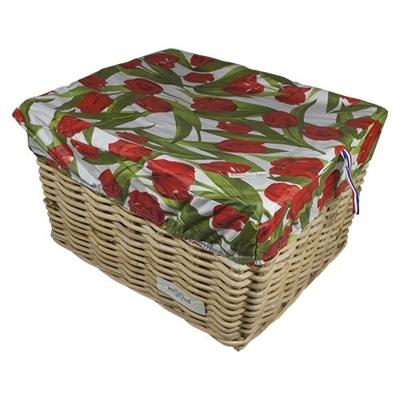 Fietskrat Hoes Kratcover Large Tulips Red