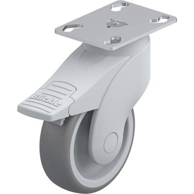 Blickle LWG-TPA 101G-FI-P25 Zwenkwiel met rem Wieldiameter: 100 mm Draagvermogen (max.): 100 kg 1 stuk(s)