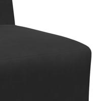 Sofa Stoel Zwart 55 x 74 x 82 cm Fluweel - thumbnail