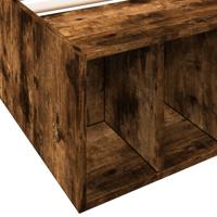 Bedframe bewerkt hout gerookt eikenkleurig 75x190 cm - thumbnail