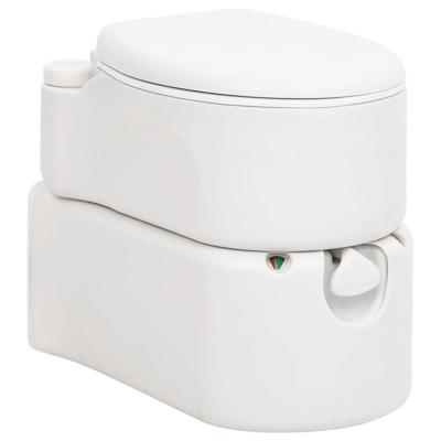 VidaXL Campingtoilet geïntegreerd 24+17 l hdpe email