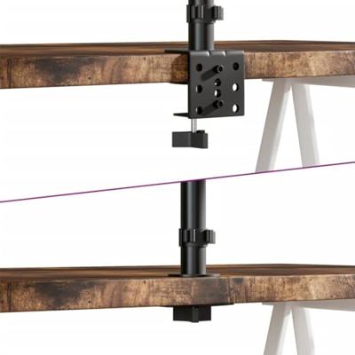 VidaXL Monitorbeugel vesa 75/100 mm zwart staal