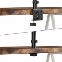 Monitorbeugel VESA 75/100 mm zwart staal - thumbnail