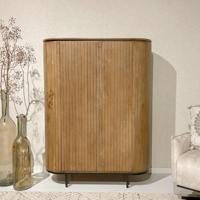 Livingfurn Opbergkast 'Noor' Mangohout, 150 x 115cm, kleur Naturel - thumbnail