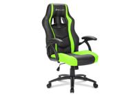 Sharkoon SKILLER SGS1 PC-gamestoel Gecapitonneerde zitting Zwart, Groen - thumbnail