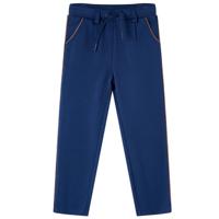 Kinderbroek met trekkoord 128 marineblauw - thumbnail