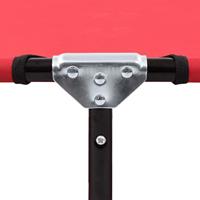 Ligbed inklapbaar staal rood - thumbnail