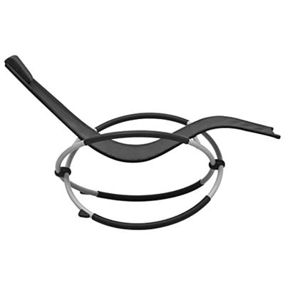 VidaXL Kinderligbed staal zwart