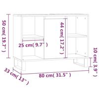 Badkamerkast 80x33x60 cm bewerkt hout sonoma eikenkleurig - thumbnail