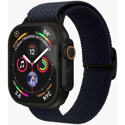 Vonmählen Woven Loop For Apple Watch 44 - 45 - 46 - 49mm One Size Black/Navy