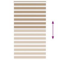 Zebra Blind 135x230 cm stofbreedte 130,9 cm polyester zandbruin - thumbnail